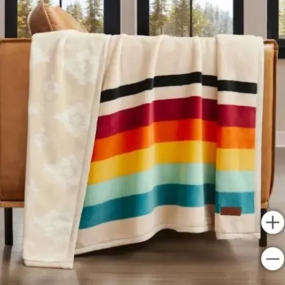 Pendleton Ultra-Soft Plush Throw Blanket — Mount Foraker (50″ × 70″) Brand New - Picture 2 of 8